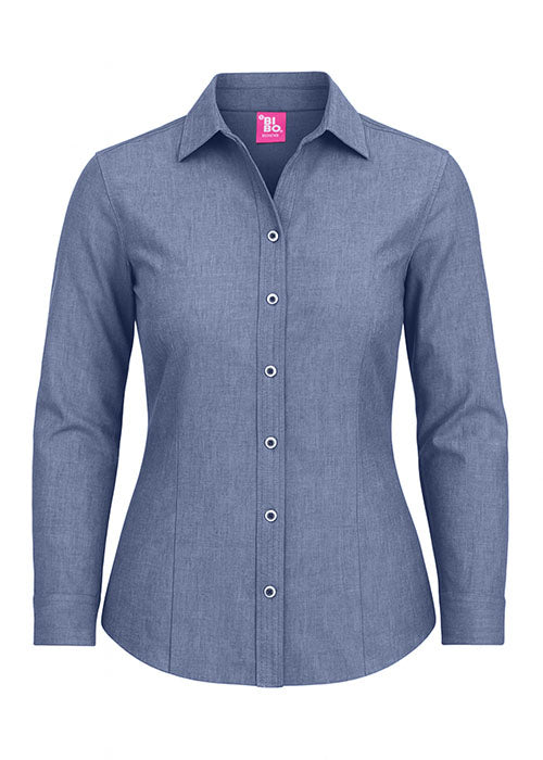 BIBO / BLUSA OXFORD MANGA LARGA