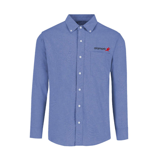 AMK003 / CAMISA EJECUTIVA OXFORD HOMBRE MANGA LARGA AZUL CIELO