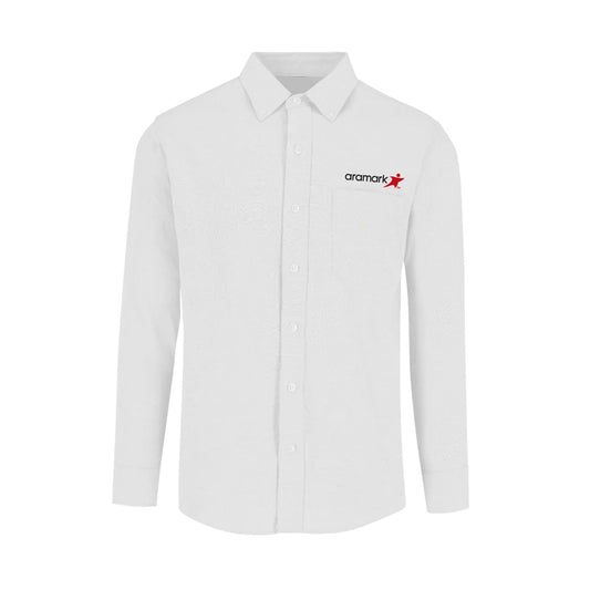 AMK005 / CAMISA EJECUTIVA OXFORD HOMBRE MANGA LARGA BLANCA