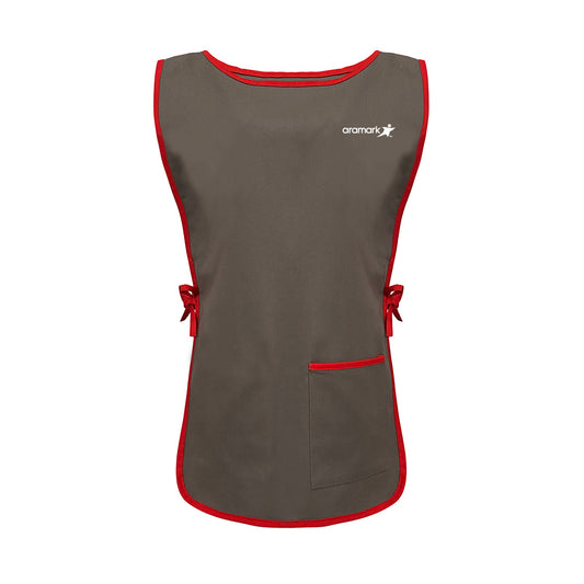 AMK020 / CASCASA ENTRENAMIENTO GRIS CON BIES CONTRASTADO. BORDADO ARAMARK