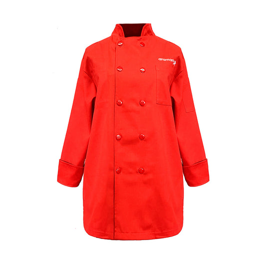 AMK026 / FILIPINA MANGAS 3/4 ROJA. BORDADO ARAMARK