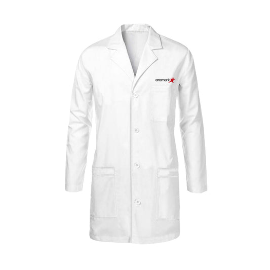 AMK033 / BATA DE NUTRICIÓN BLANCA. BORDADO ARAMARK