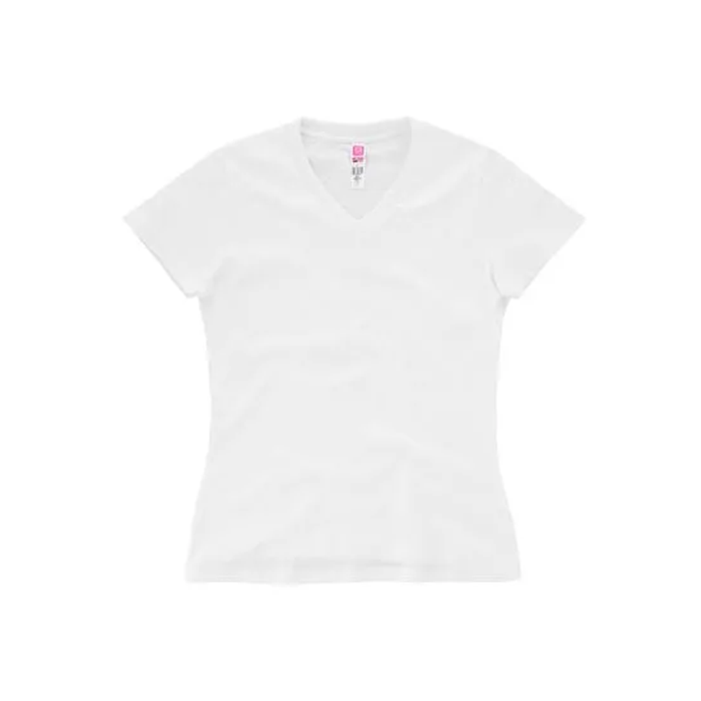 EUROCOTTON / PLAYERA DAMA CUELLO V MANGA CORTA