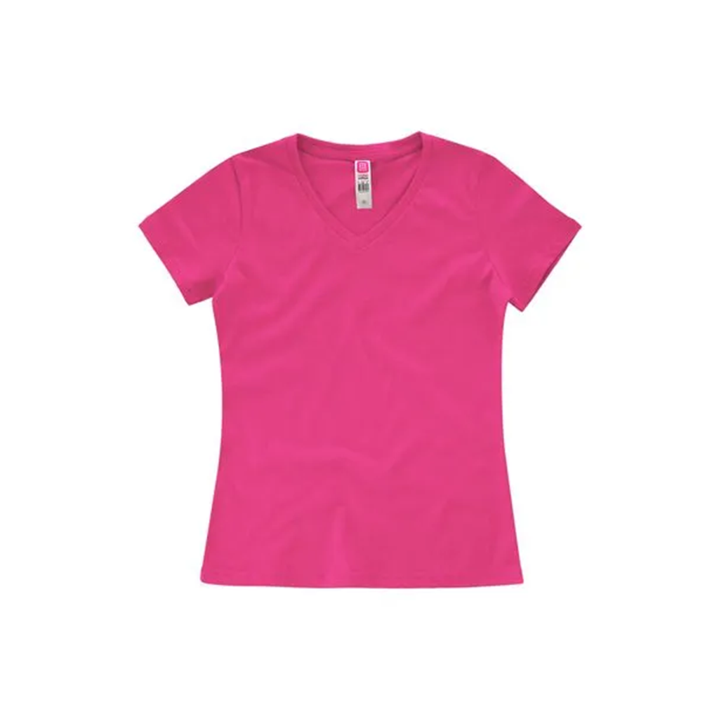 EUROCOTTON / PLAYERA DAMA CUELLO V MANGA CORTA
