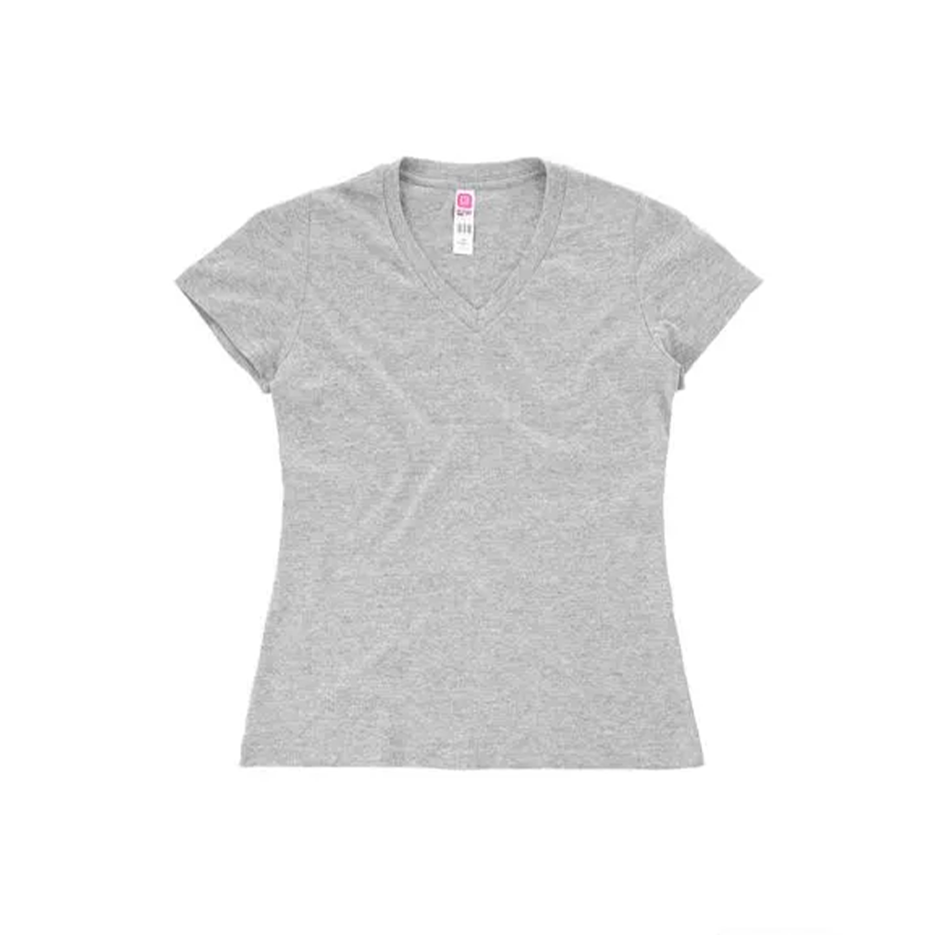 EUROCOTTON / PLAYERA DAMA CUELLO V MANGA CORTA