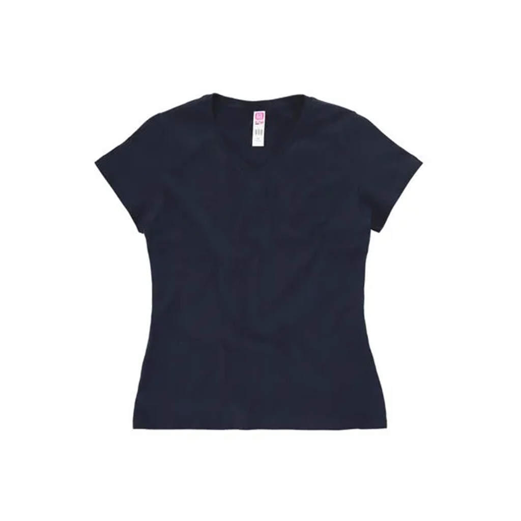 EUROCOTTON / PLAYERA DAMA CUELLO V MANGA CORTA