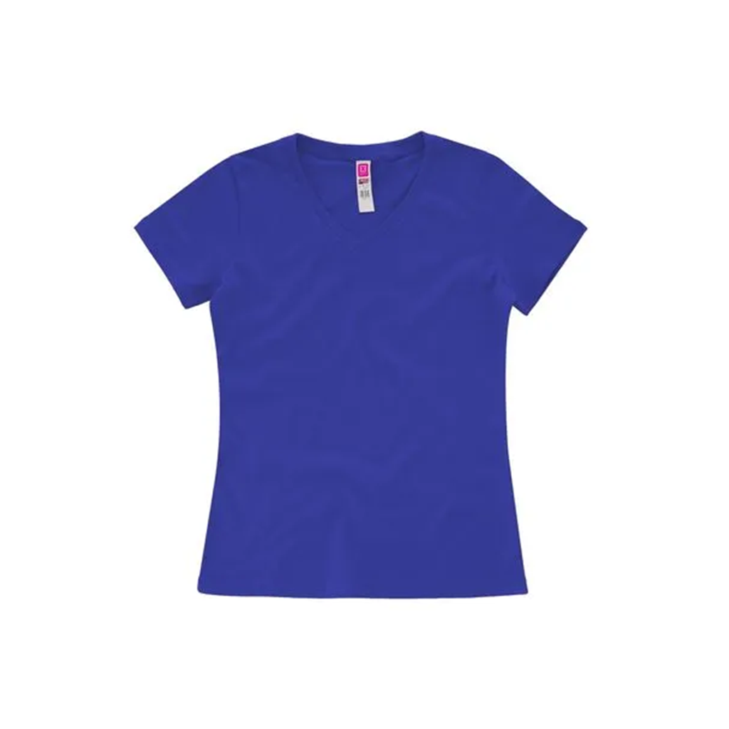 EUROCOTTON / PLAYERA DAMA CUELLO V MANGA CORTA