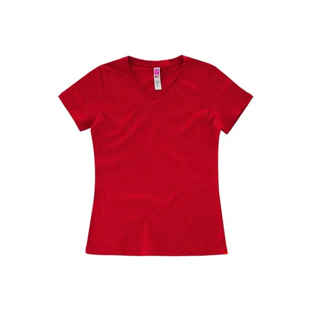 EUROCOTTON / PLAYERA DAMA CUELLO V MANGA CORTA
