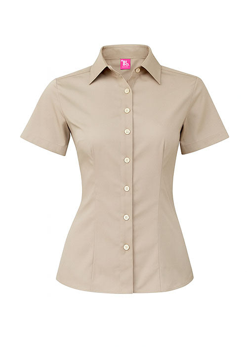 BIBO / BLUSA GABARDINA MANGA CORTA