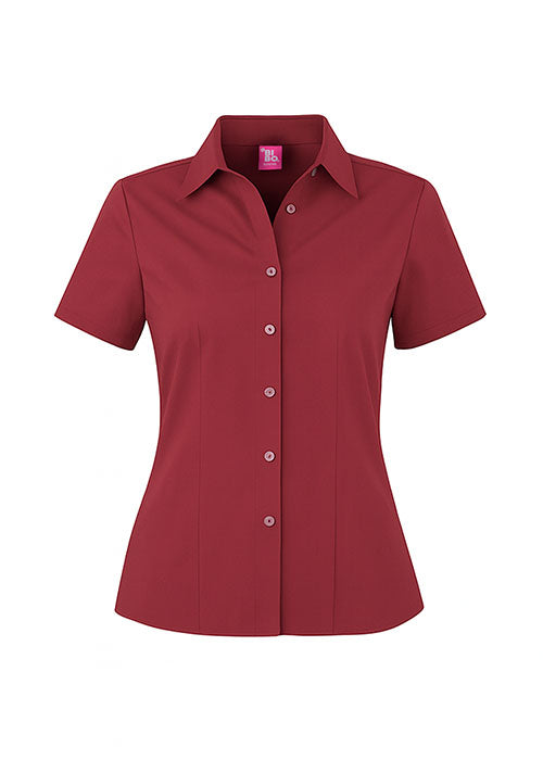 BIBO / BLUSA GABARDINA MANGA CORTA