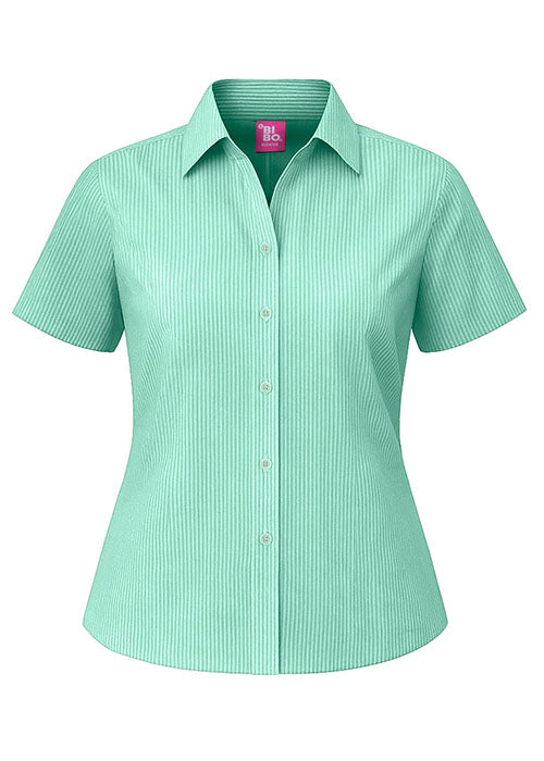 BIBO / BLUSA MIL RAYAS MANGA CORTA