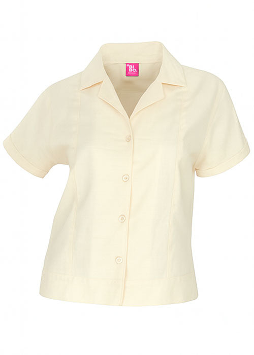 BIBO / BLUSA HABANA MANGA CORTA