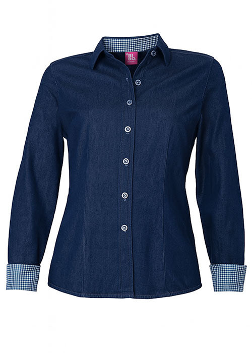 BIBO / BLUSA MEZCLILLA ELITE MANGA LARGA