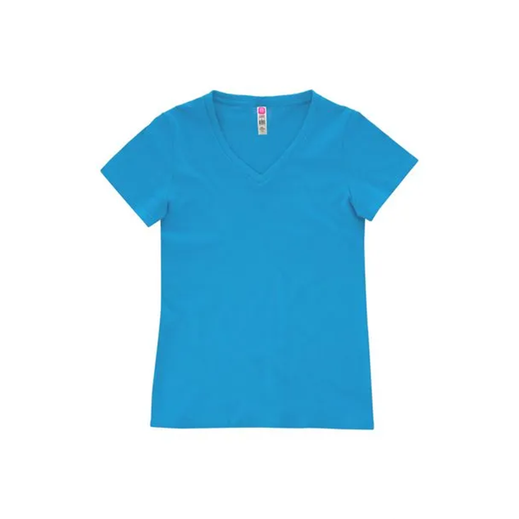 EUROCOTTON / PLAYERA DAMA CUELLO V MANGA CORTA