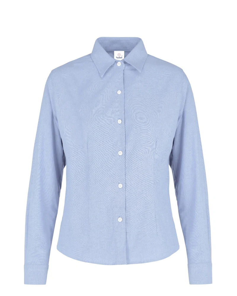 YAZBEK / BLUSA OXFORD MANGA LARGA DAMA