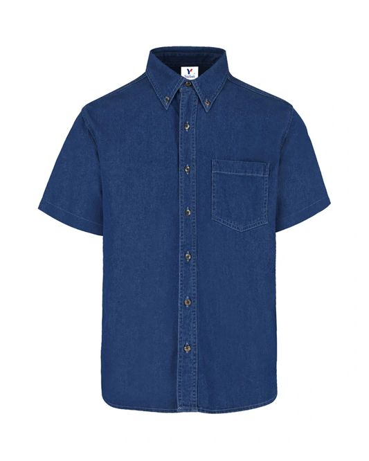 YAZBEK / CAMISA MEZCLILLA MANGA CORTA PARA CABALLERO