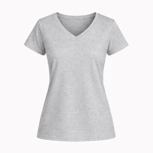 GILDAN 64V00L / PLAYERA CUELLO V MANGA CORTA MUJER