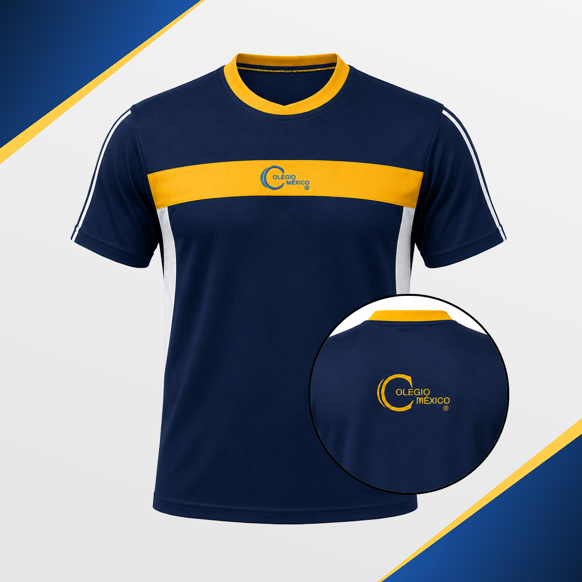 PLAYERA UNISEX DEPORTIVA COLEGIO MÉXICO